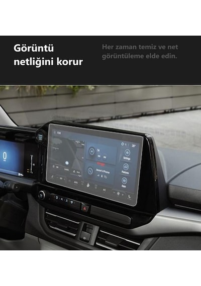 Ford Transit Custom Van 13 İnç Mat Ekran Koruyucu Multimedya