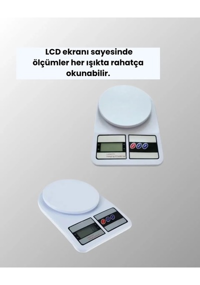 Lcd Ekranlı Kompakt Dijital Terazi Gram Ve Ons Ölçüm Reknli