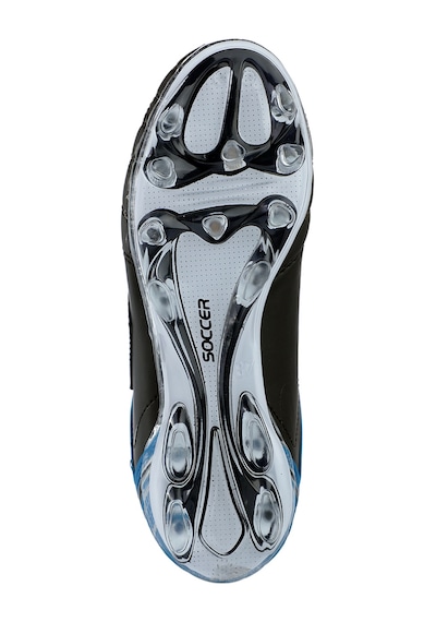 Slazenger HUGO KR Erkek Halı Saha Siyah / Mavi Futbol Ayakkabısı