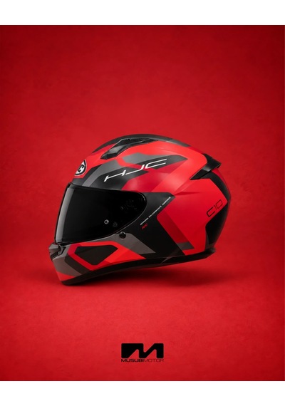 Hjc C10 Kask Tıns Mc1sf Kırmızı-siyah