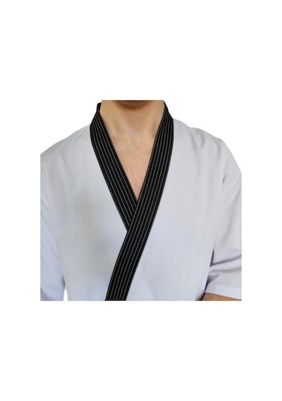 Formteks Sushi Şef Kimono Ceketi Beyaz Çizgili