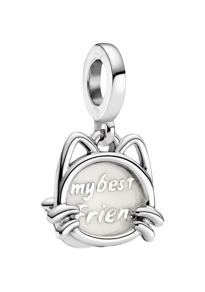 Kedi Büyüsü Sallantılı Charm / Asafaccessory Gümüş