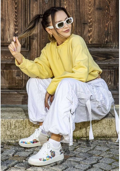 Dogo Tweety Love Dogo Beyaz Kadın Sneaker Beyaz