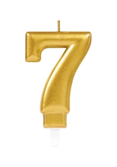 7 Rakam Mum Gold Renk Evimdeyokyok Altın