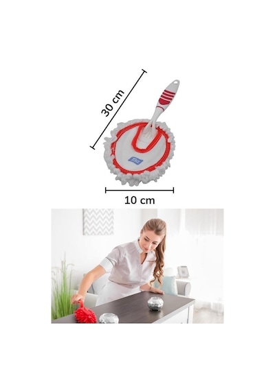M M Mikrofiber Duster Toz Leke Kir Alıcı Temizleyici Tutacaklı Temizlik Bezi Aparatı Malzemesi