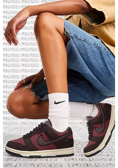 Nike Dunk Low Covered İn Fleece Burgundy Unisex Sneaker Bordo