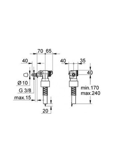 Grohe 37095000 Doldurma Grubu-flatör kutulu Beyaz