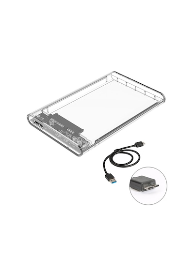 Orico Usb 3.0 To Sata 2.5’' Şeffaf Harici Harddisk Kutusu