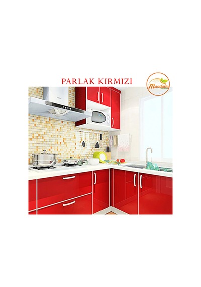 Dolap Kaplama Parlak Kirmizi Lake Kaplama Folyosu 61 Cm X 5 Metre