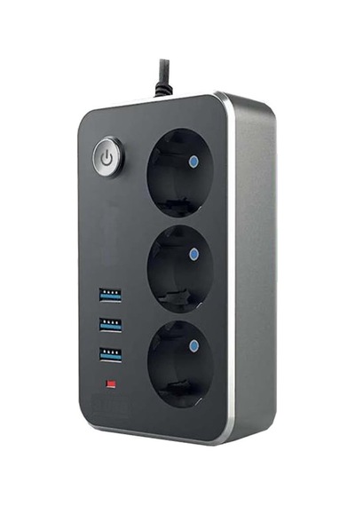 Ev Ofis İçin Akım Korumalı Gurup Priz 3usb 3priz