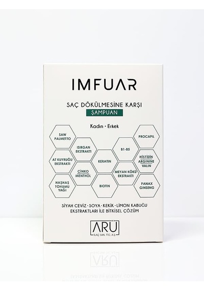 Ayrex Bitkisel Şampuan Saç Dökülmesine Karşı, 300 Ml, 22 Aktif Madde
