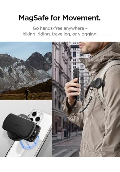 Magfit Clip Pov Vlog Çekim Magsafe Özellikli Telefon Tutucu Çanta/kemer/askı Aparatı Black - Amp09122 Acik Yeşil