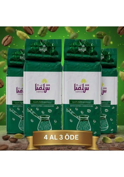 Şamna Ekstra Kakuleli Kahve 200g 4 Al 3 Öde-1354 Türk Kahvesi