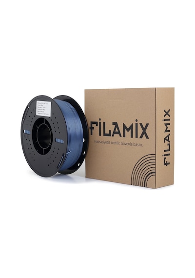 Filamix Pla Metallic Mavi Filament 1.75mm 1kg Metalik Görünüm
