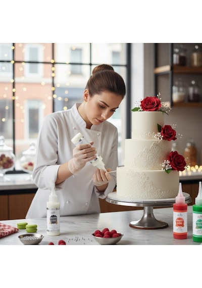 Glazür Cookie Icing Beyaz 150 Gr Kurabiye, Cupcake Ve Pasta İçin Kullanıma Hazır Şeker Glazürü