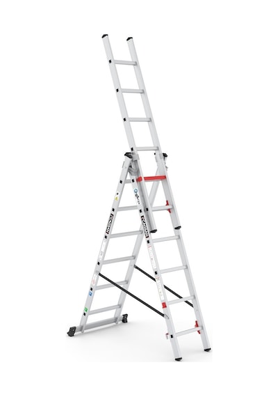 Çağsan TS6160 3x6 Basamaklı Triocombi Üç Parçalı Çok Amaçlı Merdiven