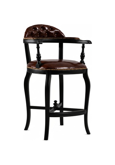 Majesta Classic Ahşap Bar Sandalyesi Siyah
