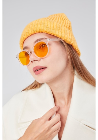 Derikem Basic Şık Standart Lüks Unisex Tiftik Bere Açık Turuncu