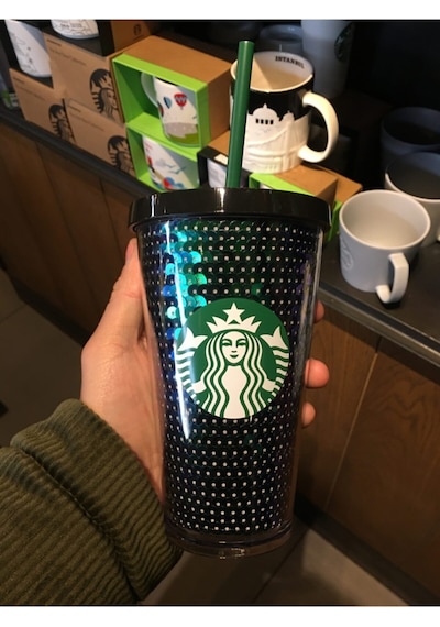 Starbucks Siyah Pullu Soğuk İçecek Bardağı 473 ML