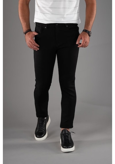 Slimfit 5 Cep Dar Paça Astarsız Mevsimlik Kumaş Pamuklu Erkek Spo