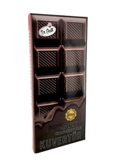 Kuvertür / Eritme Çikolata Bitter 200 Gr