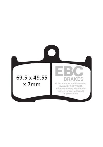 Ebc Fa347hh Kawasakı Z800/z900/z1000, Trıumph S.trıple 675 , Tıger 1050 Sınter On