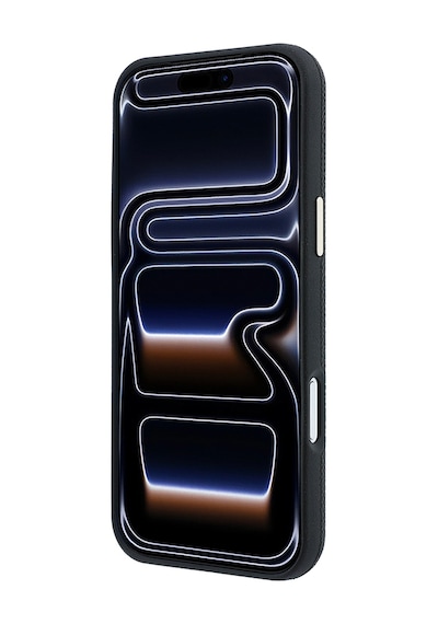 Apple iPhone Uyumlu 18 Pro Max Kılıf Guess Lisanslı M-safe Özellikli Pu Taşlı Metal 4g Ve Yazı Logolu Kapak Siyah