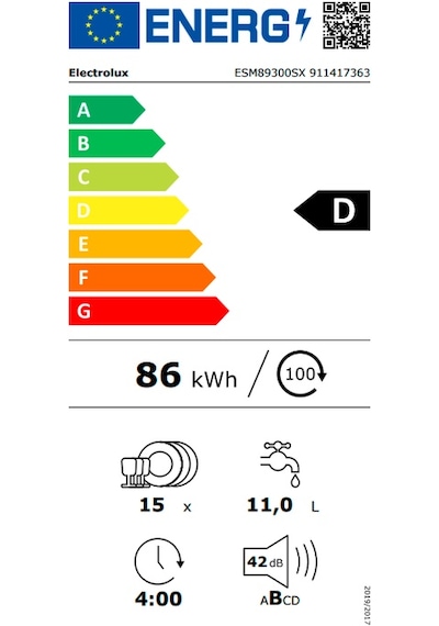 Electrolux GlassCare ESM89300SX 8 Programlı 15 Kişilik Bulaşık Makinesi
