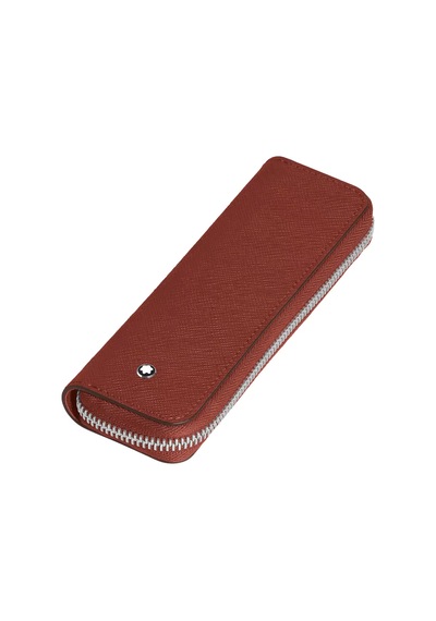 Montblanc Sartorial Deri Fermuarlı1li Kalemlik 223091 Kırmızı