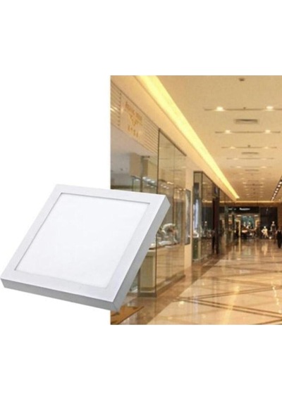 30w Sıva Üstü Kare Led Armatür Ct-5274 - Beyaz Işık Genel