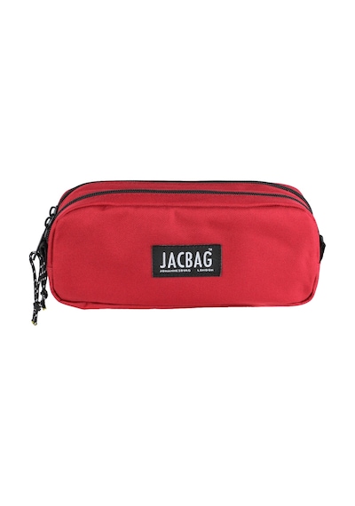 Jacbag Dual Pouch-iki Bölmeli Kalem Kutusu Dual Pouch-kırmızı renkli