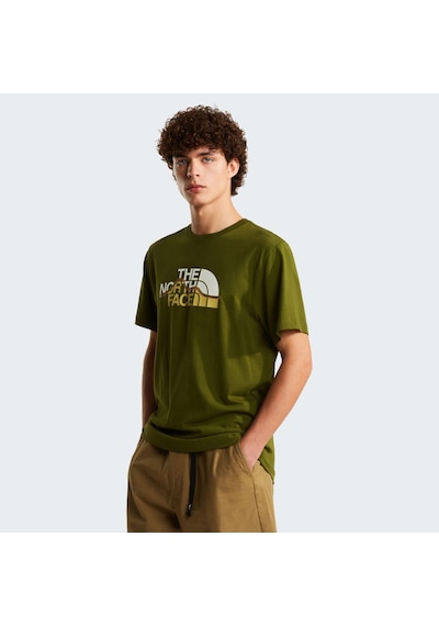 The North Face M Mountaın Lıne Regular Short Sleeve Tee Erkek Tişört Nf0a8guxbrı1 Yeşil