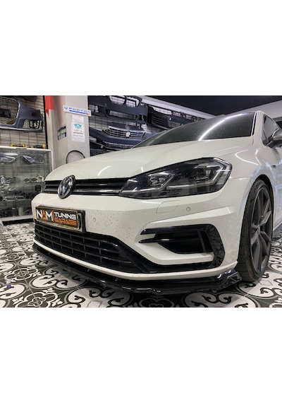 Vw Golf 7 - 7.5 R Ön Tampon Lipi Plastik Piano Black