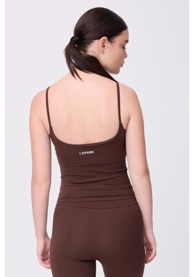 Crossover Atletik Spor & Aktif Yaşam Atlet Tank Top -3257 Kahve