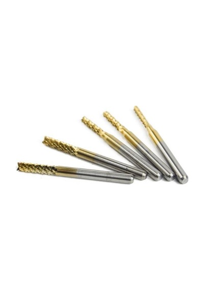 Titanyum Kaplı Tungsten Çelik Cnc Freze Pcb Kesici 0,6 - 1,5mm