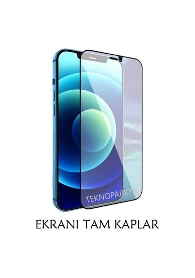 Apple Uyumlu   iPhone 14 Pro Max Ekran Koruyucu Tam Kapatan Tamperli Cam Kırılmaz Cam Full Hd Glass