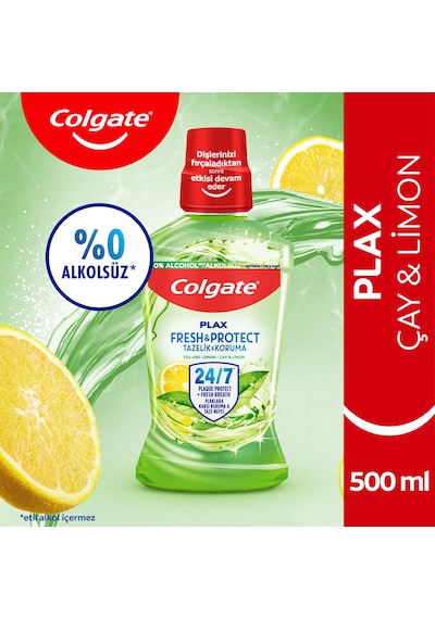 Colgate Plax Çay ve Limon Ağız Bakım Suyu 500 ML