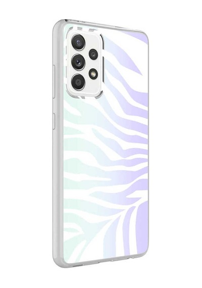 Samsung Uyumlu Galaxy A72 Kılıf Zore M-blue Desenli Kapak Zebra No1