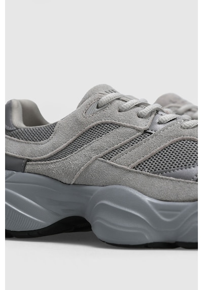 Lufian Mark Erkek Deri Sneaker Ayakkabı Gri Gri 112230240100150