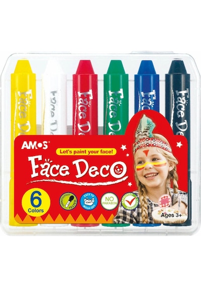 Yüz Boyama Kalemi - 6 Renk