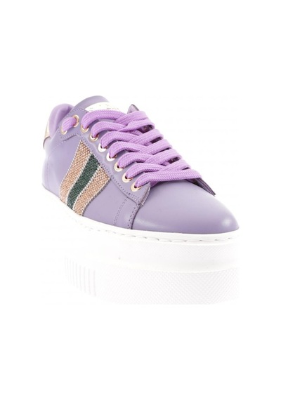 Dgn Es865-23y Kadin Kalin Silver Taşli Sneakers Ayakkabi ES865-2007-R1246 Mor