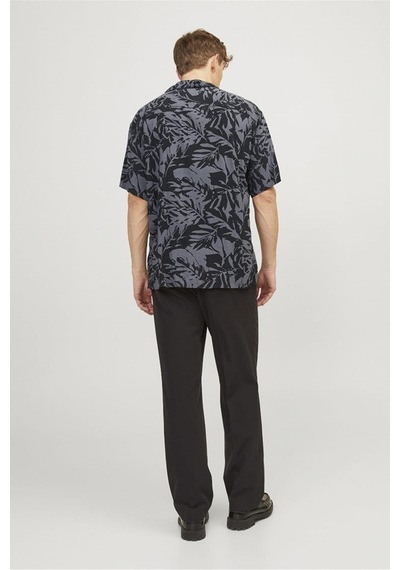 Jack & Jones Jack&jones Jjguru Monochrome Aop Resort Shırt Ss12249210 Siyah-2 001
