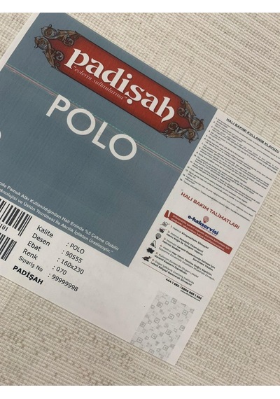 Padişah Halı Polo 90555 070 Serisi Akrilik Salon Oturma Yatak Odası Halısı Kahve
