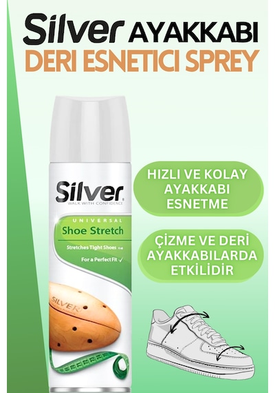 Silver Ayakkabı ve Deri Esnetici Genişletici Sprey Shoe Stretch 150 ML