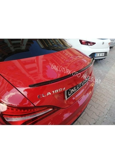 Mercedes İle Uyumlu Cla Bagaj Üstü Spoiler - Spoyler Piano Black