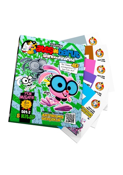 Ateş İle Barut Yeni Misafir Ar 4d Kitap Seti 2 Farklı&eğlenceli&t