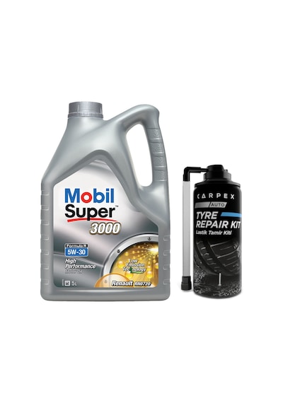 Mobil Super 3000 Formula R 5W-30 Motor Yağı 5 L + Lastik Tamir Kiti