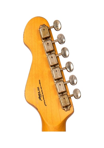Vintage V65 Icon Vibrato Elektro Gitar - Distressed Sunburst