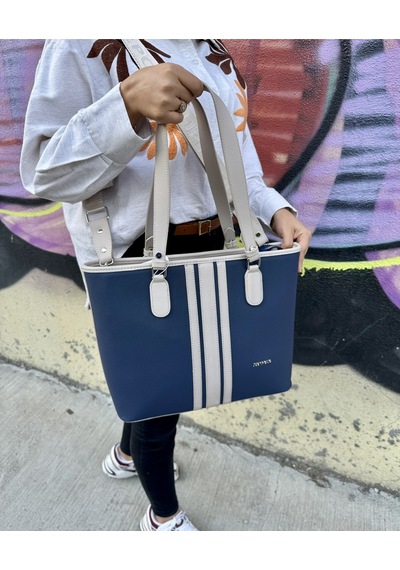 Just Polo Kadın Yeni Sezon Büyük Boy 3 Bölmeli Lüks El Ve Omuz Çantası Shoulder Bag Lacivert - Taş