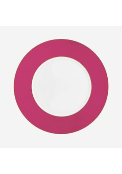 Pembe Porselen Yemek Tabağı 28 Cm